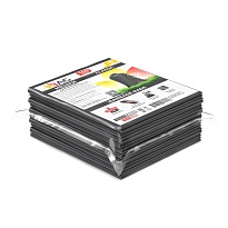Мешки для мусора 160 л, серые, в пачке 10 шт., ПВД, 40 мкм, 900х1100 мм, i-Bag в Донецке