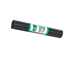 Мешки для мусора 160 л, черные, в рулоне 10 шт., ПВД, 25 мкм, 1100х800 мм, GRIFON, 101-031 в Донецке
