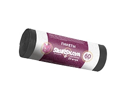 Мешки для мусора 50 л, черные, в рулоне 20 шт., ПНД, 10 мкм, 700х600 мм, SIBIRSKAYA, 101-006 S в Донецке