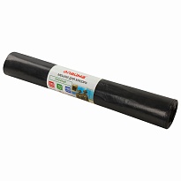 Мешки для мусора 240 л, черные, в рулоне 10 шт., ПВД 50 мкм, 1400х900 мм, LAIMA, 605337 в Донецке
