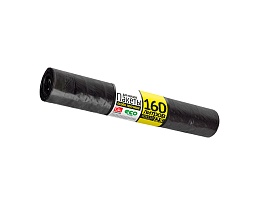 Мешки для мусора 160 л, черные, в рулоне 25 шт., ПВД, 40 мкм, 1100х800 мм, GRIFON, 101-030 в Донецке