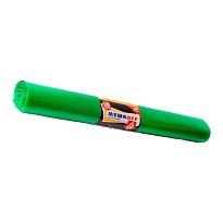 Мешки для мусора 180 л, зеленые, в рулоне 10 шт., ПВД, 50 мкм, 1100х900 мм, МЕШКОFF, 4458 в Донецке